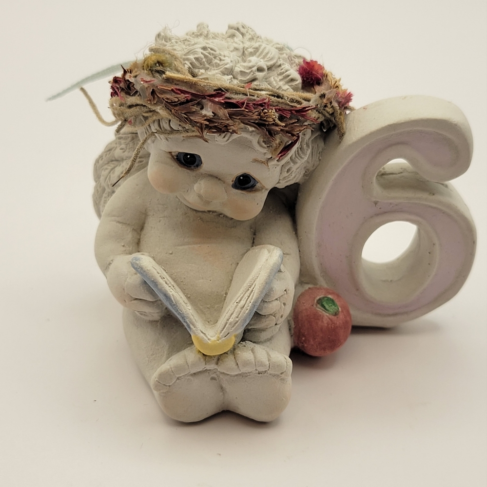 Vintage Dreamsicles “Sixth Birthday” Figurine Kristen ‘95 Hand Painted Plaster.